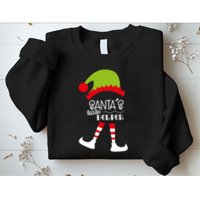 Santas Little Helper Elf Holiday Sweatshirt