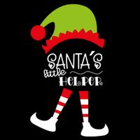 Santas Little Helper Elf Holiday Sustainable Bucket Hat
