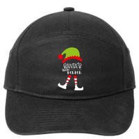 Santas Little Helper Elf Holiday 7-Panel Snapback Hat