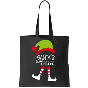 Santas Little Helper Elf Holiday Tote Bag