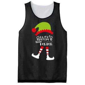 Santas Little Helper Elf Holiday Mesh Reversible Basketball Jersey Tank