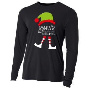 Santas Little Helper Elf Holiday Cooling Performance Long Sleeve Crew