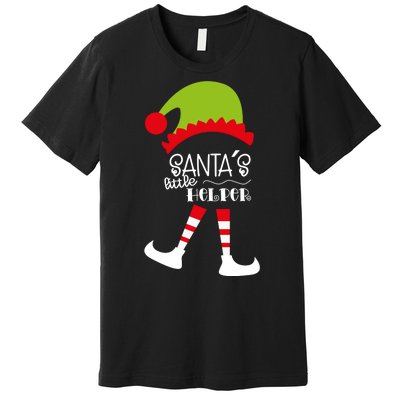 Santas Little Helper Elf Holiday Premium T-Shirt