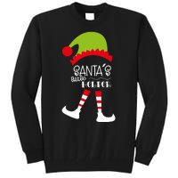 Santas Little Helper Elf Holiday Tall Sweatshirt