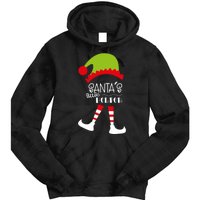 Santas Little Helper Elf Holiday Tie Dye Hoodie