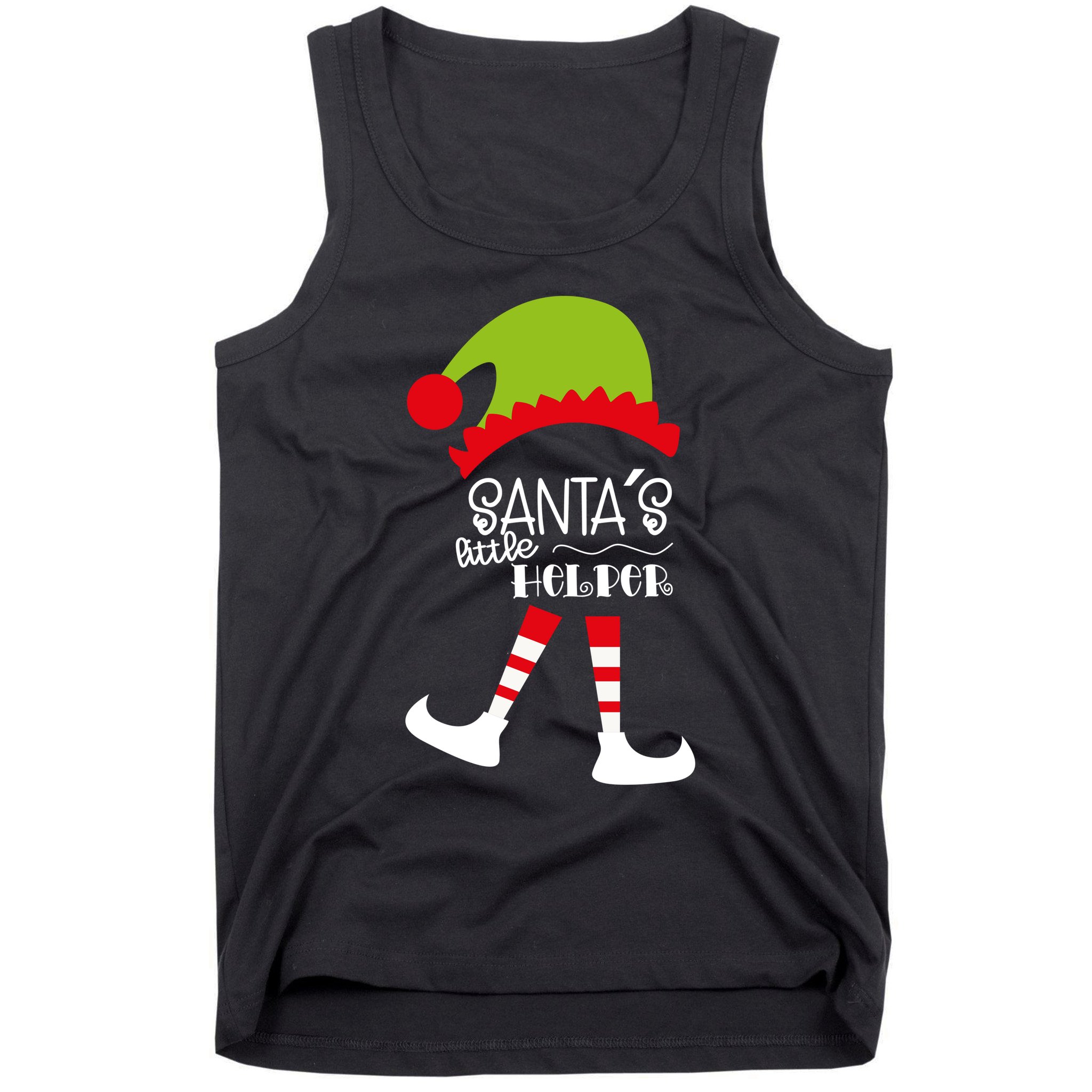 Santas Little Helper Elf Holiday Tank Top