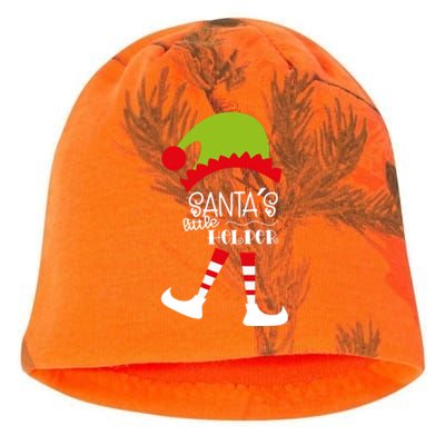 Santas Little Helper Elf Holiday Kati - Camo Knit Beanie