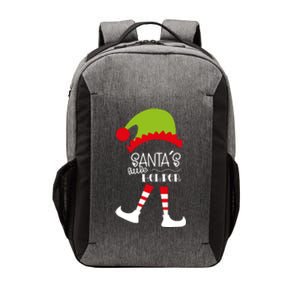 Santas Little Helper Elf Holiday Vector Backpack