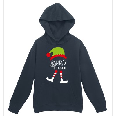 Santas Little Helper Elf Holiday Urban Pullover Hoodie