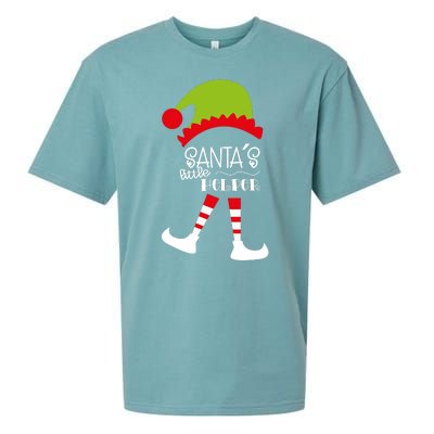 Santas Little Helper Elf Holiday Sueded Cloud Jersey T-Shirt