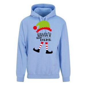 Santas Little Helper Elf Holiday Unisex Surf Hoodie