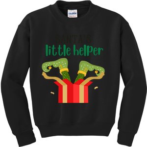 Santas Little Helper Christmas Kids Christmas Clothes Kids Christmas Outfitc Kids Sweatshirt