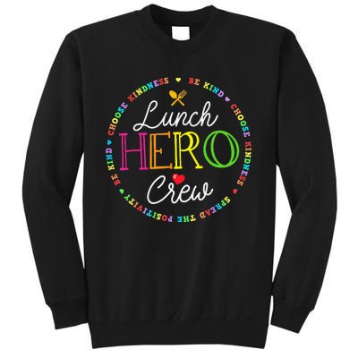 School Lunch Hero Squad Funny Cafeteria Workers Crew Lady Sweatshirt