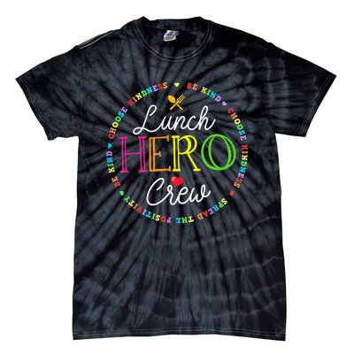 School Lunch Hero Squad Funny Cafeteria Workers Crew Lady Tie-Dye T-Shirt