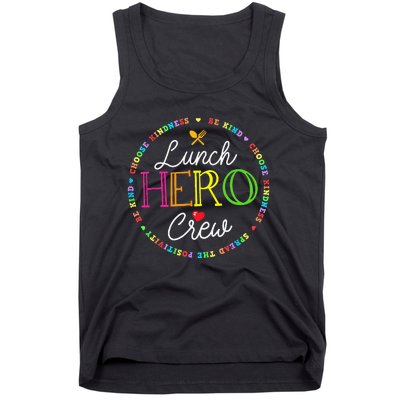 School Lunch Hero Squad Funny Cafeteria Workers Crew Lady Tank Top