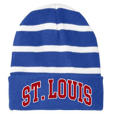 St. Louis Hometown Pride Throwback Design Striped Beanie with Solid Band