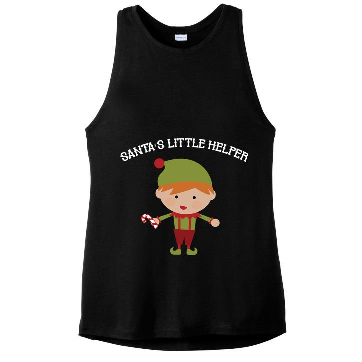 Santa's Little Helper Ladies PosiCharge Tri-Blend Wicking Tank