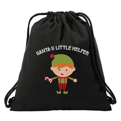 Santa's Little Helper Drawstring Bag