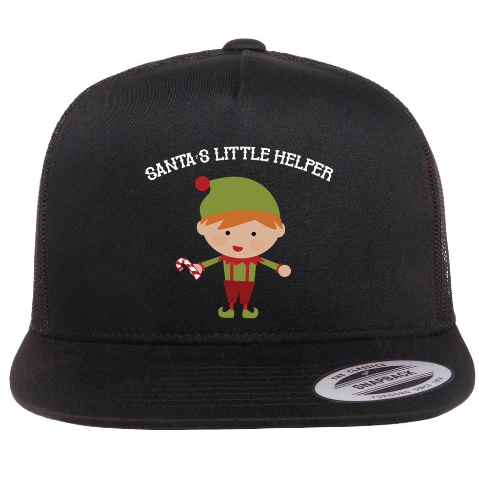Santa's Little Helper Flat Bill Trucker Hat
