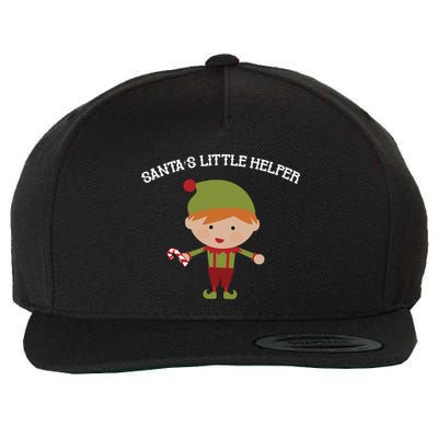 Santa's Little Helper Wool Snapback Cap