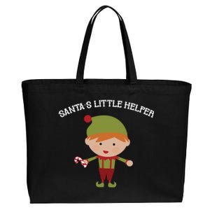 Santa's Little Helper Cotton Canvas Jumbo Tote