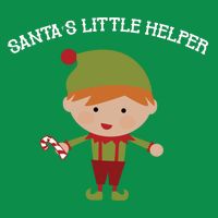 Santa's Little Helper Button