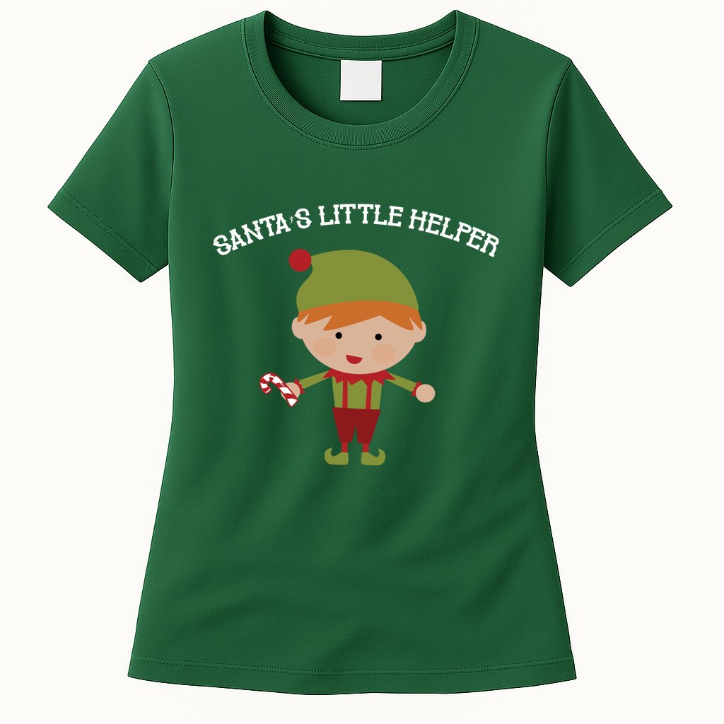 Santa's Little Helper Womens T-Shirt