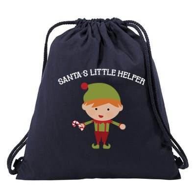 Santa's Little Helper Drawstring Bag