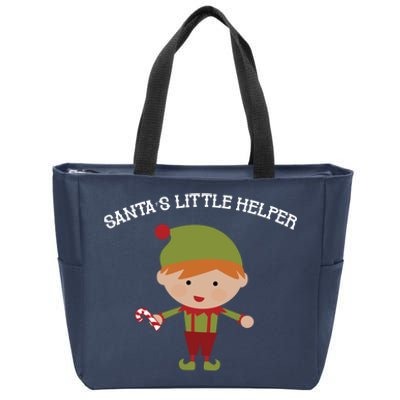 Santa's Little Helper Zip Tote Bag