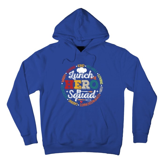 School Lunch Hero Squad Funny Cafeteria Workers Retro Cool Gift Hoodie