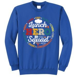 School Lunch Hero Squad Funny Cafeteria Workers Retro Cool Gift Sweatshirt