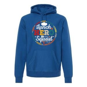 School Lunch Hero Squad Funny Cafeteria Workers Retro Cool Gift Premium Hoodie