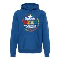 School Lunch Hero Squad Funny Cafeteria Workers Retro Cool Gift Premium Hoodie