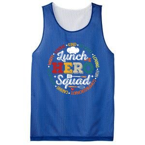 School Lunch Hero Squad Funny Cafeteria Workers Retro Cool Gift Mesh Reversible Basketball Jersey Tank