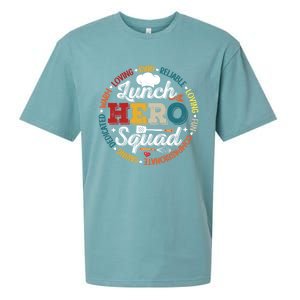 School Lunch Hero Squad Funny Cafeteria Workers Retro Cool Gift Sueded Cloud Jersey T-Shirt