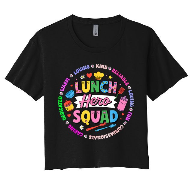 School Lunch Hero Squad Crop Top