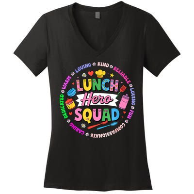 School Lunch Hero Squad Women's V-Neck T-Shirt