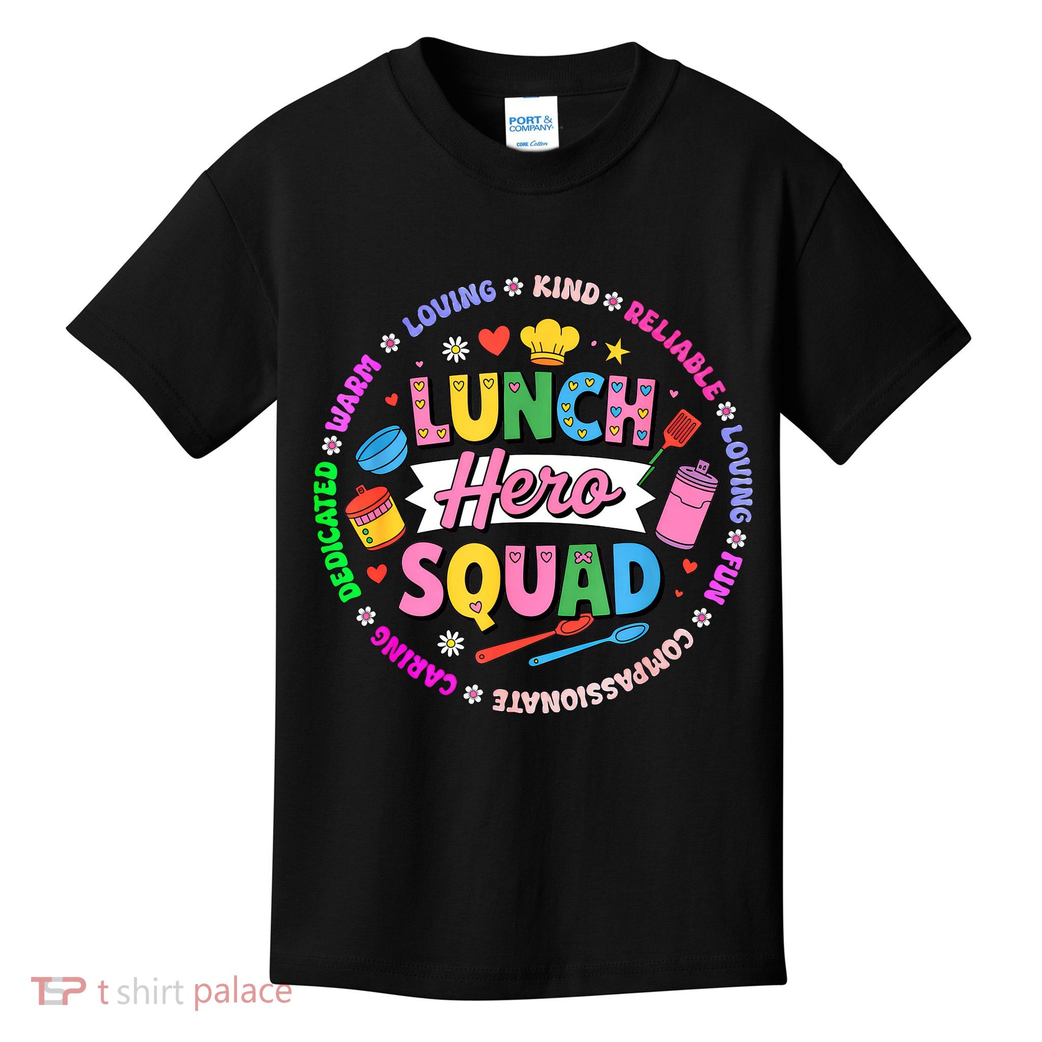 School Lunch Hero Squad Kids T-Shirt