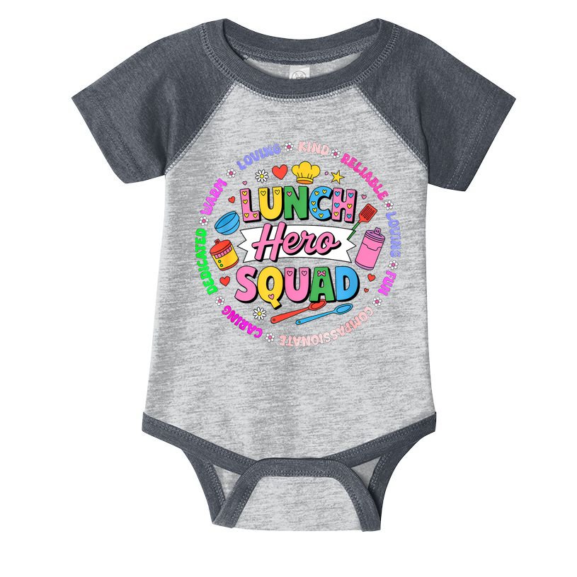 School Lunch Hero Squad Infant Baby Jersey Bodysuit