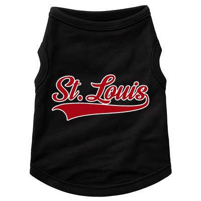 St Louis Hometown Pride Throwback Design Doggie Tank
