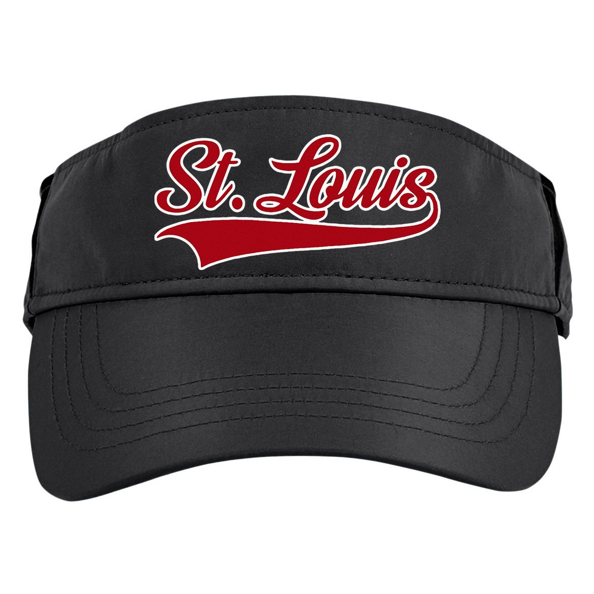 St Louis Hometown Pride Throwback Design Adult Drive Performance Visor