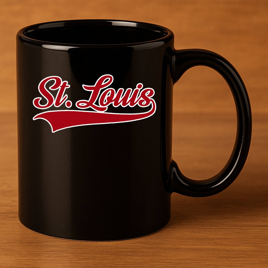 St Louis Hometown Pride Throwback Design 11oz C Handle Ceramic Mug