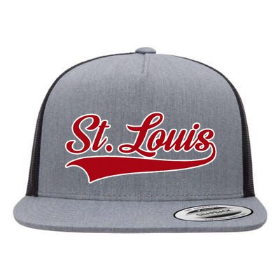 St Louis Hometown Pride Throwback Design Flat Bill Trucker Hat