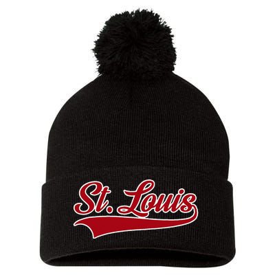 St Louis Hometown Pride Throwback Design Pom Pom 12in Knit Beanie