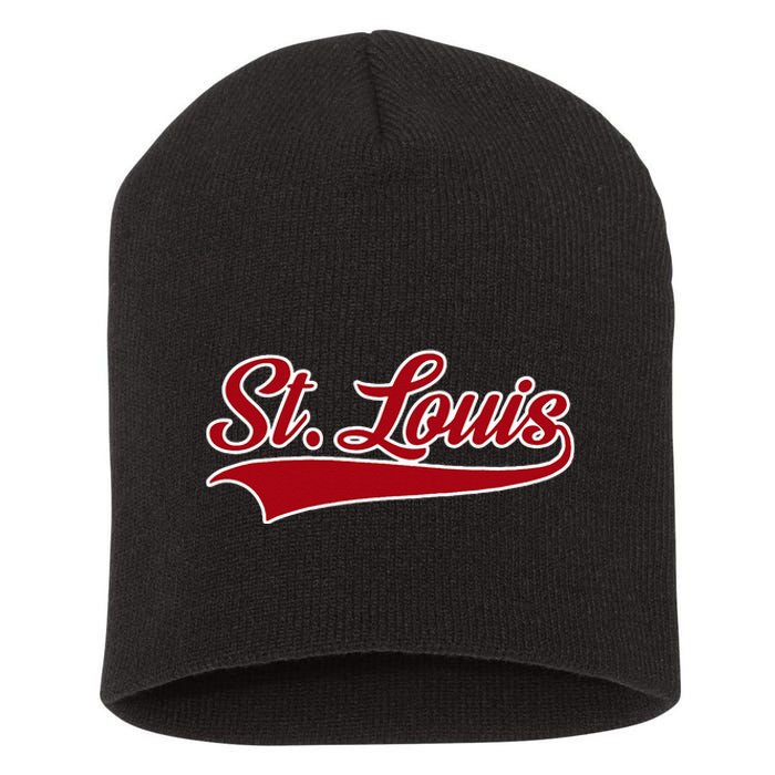 St Louis Hometown Pride Throwback Design Short Acrylic Beanie