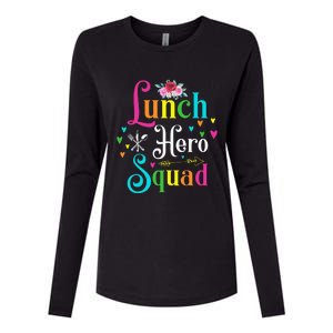 School Lunch Hero Squad Funny Cafeteria Workers Gifts Womens Cotton Relaxed Long Sleeve T-Shirt