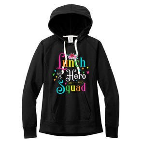 School Lunch Hero Squad Funny Cafeteria Workers Gifts Women's Fleece Hoodie