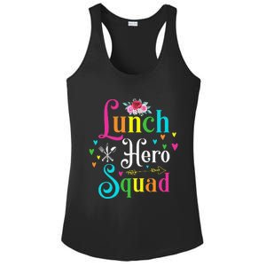 School Lunch Hero Squad Funny Cafeteria Workers Gifts Ladies PosiCharge Competitor Racerback Tank