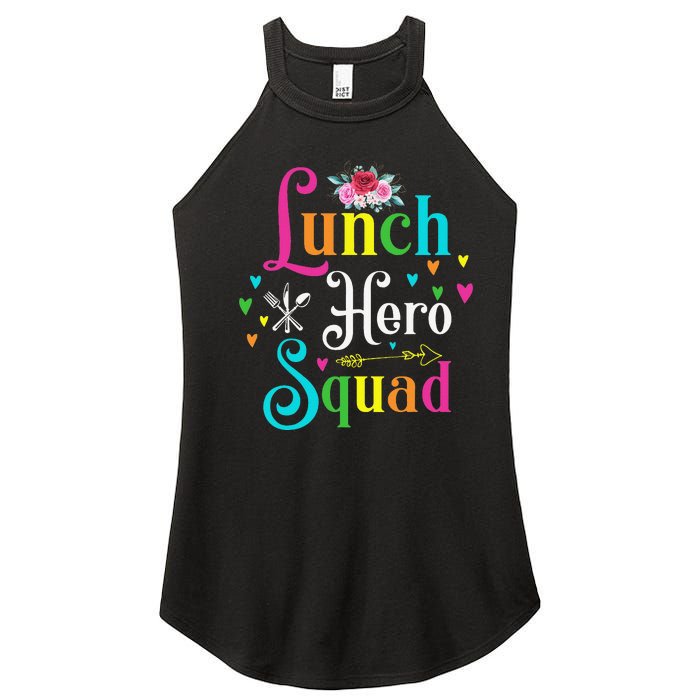 School Lunch Hero Squad Funny Cafeteria Workers Gifts Women's Perfect Tri Rocker Tank