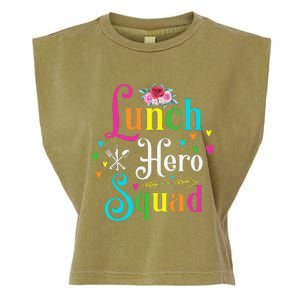 School Lunch Hero Squad Funny Cafeteria Workers Gifts Garment-Dyed Women's Muscle Tee